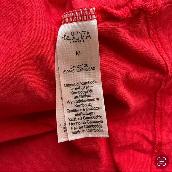 La Senza Red Ruffle Y2K Festival Sleeveless Tank Top Size M Casual Lounge - Picture 4 of 11